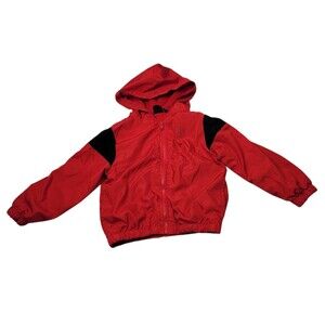 Body Glove Boys Full Zip-Up Hoodie Jacket Red With Pockets Size 4 Pre-Own